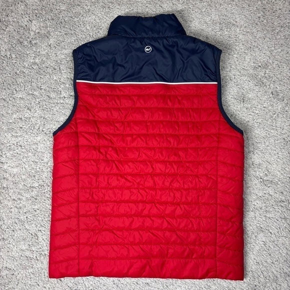 Vineyard Vines Vest Boys Large Performance Zip Up Outerwear Preppy Classic Red - Picture 5 of 5